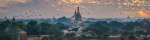 Vuelos a Globos sobre Templos de Bagan en Myanmar
